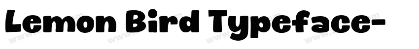 Lemon Bird Typeface字体转换
